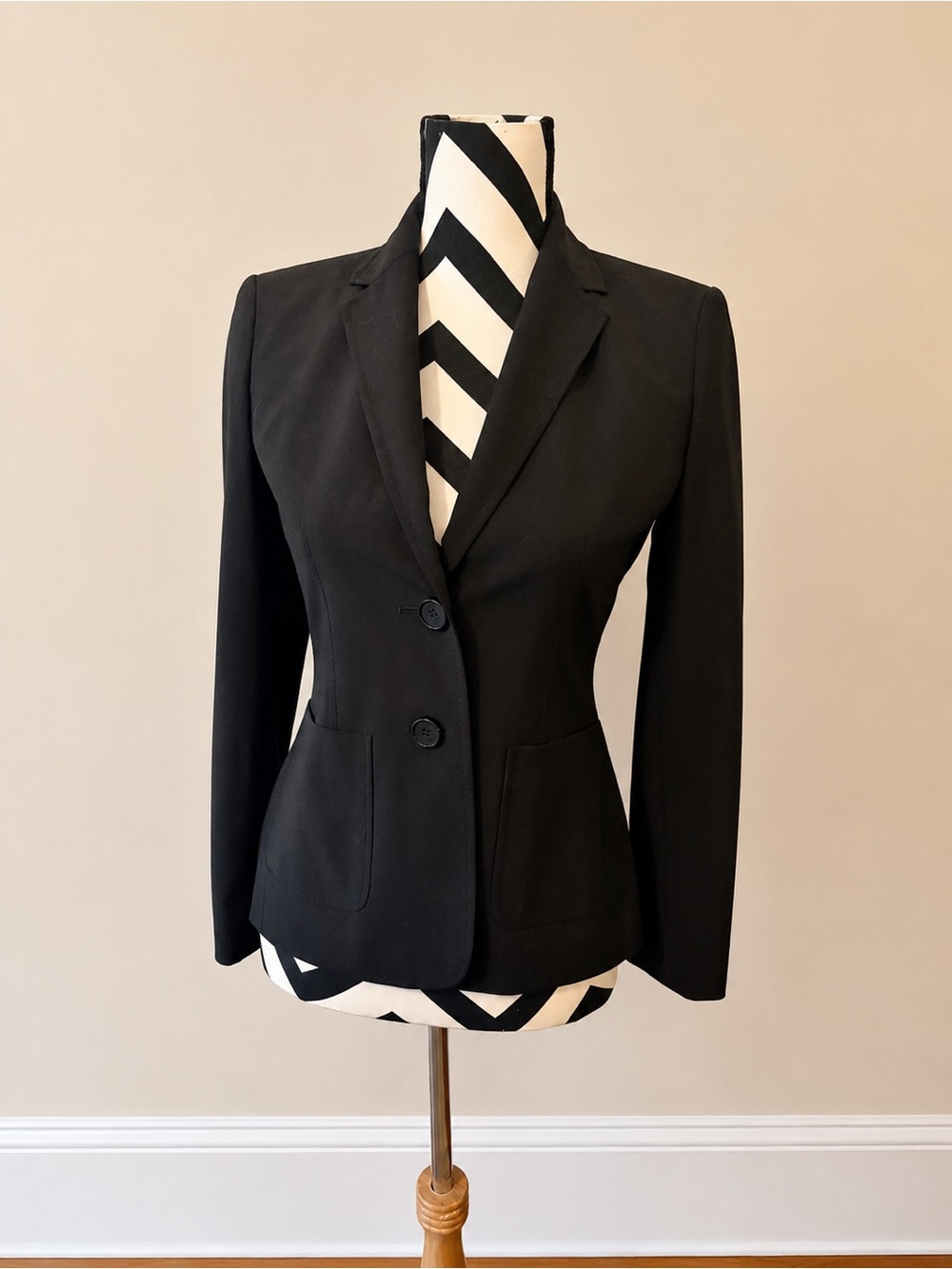 Ann Taylor Black Women's Two-Button Tailored Blazer